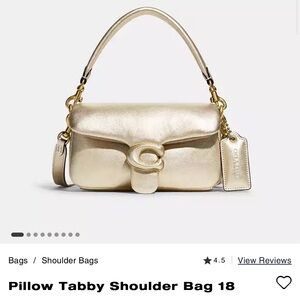 Coach Pillow Tabby 18 - Metallic Gold (SOLD OUT) Great Condition